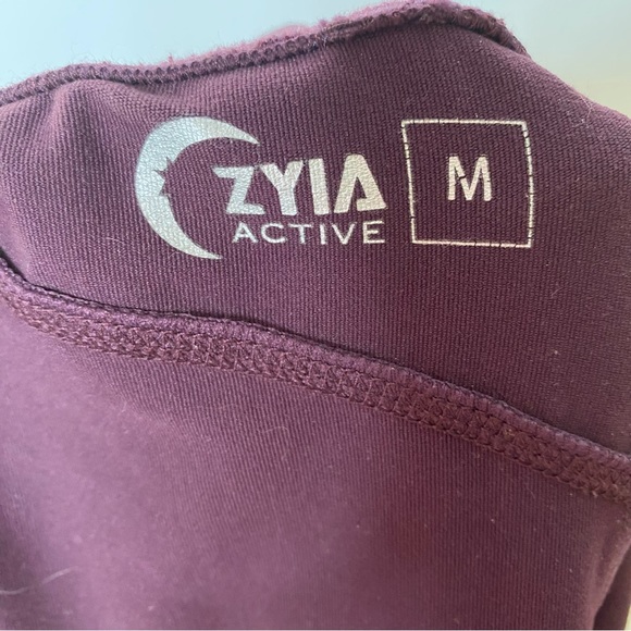 ZYIA Unwind Jogger Pants Plum Purple Activewear Athleisure Medium - Picture 5 of 6